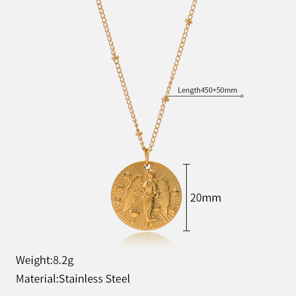 Wholesale Twelve Constellations Stainless Steel Necklace