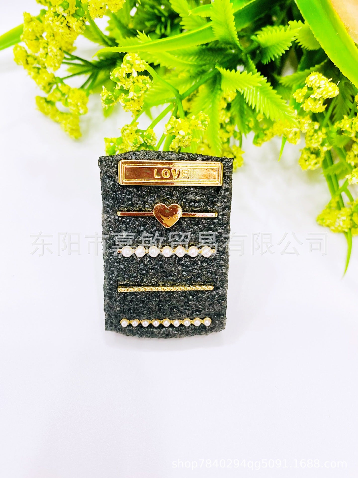 Wholesale Cross-border European and American Apple Watch strap decorative ring simple all-match fashion new decorative nail multi-layer suit