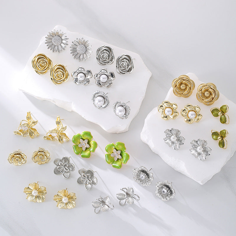 Wholesale Luxury Flower Earrings