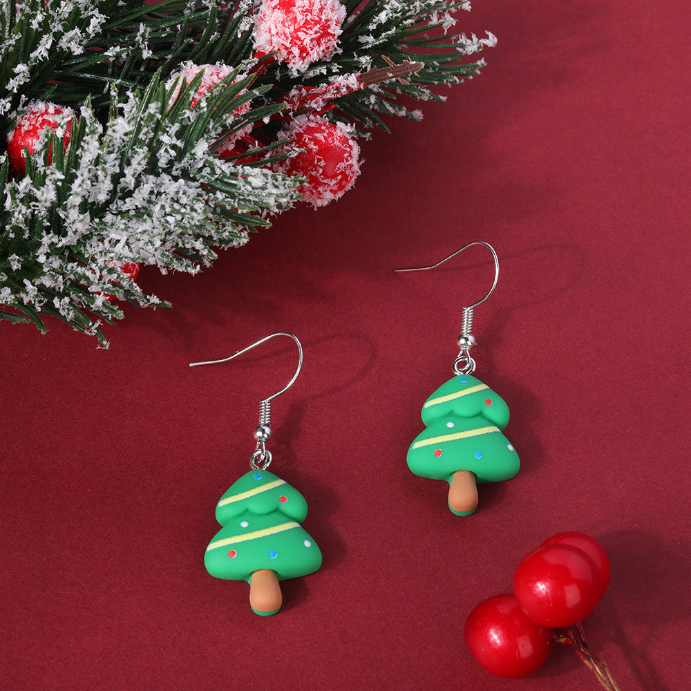 Wholesale Acrylic Christmas Tree Seahorse Crocodile Giraffe Earrings