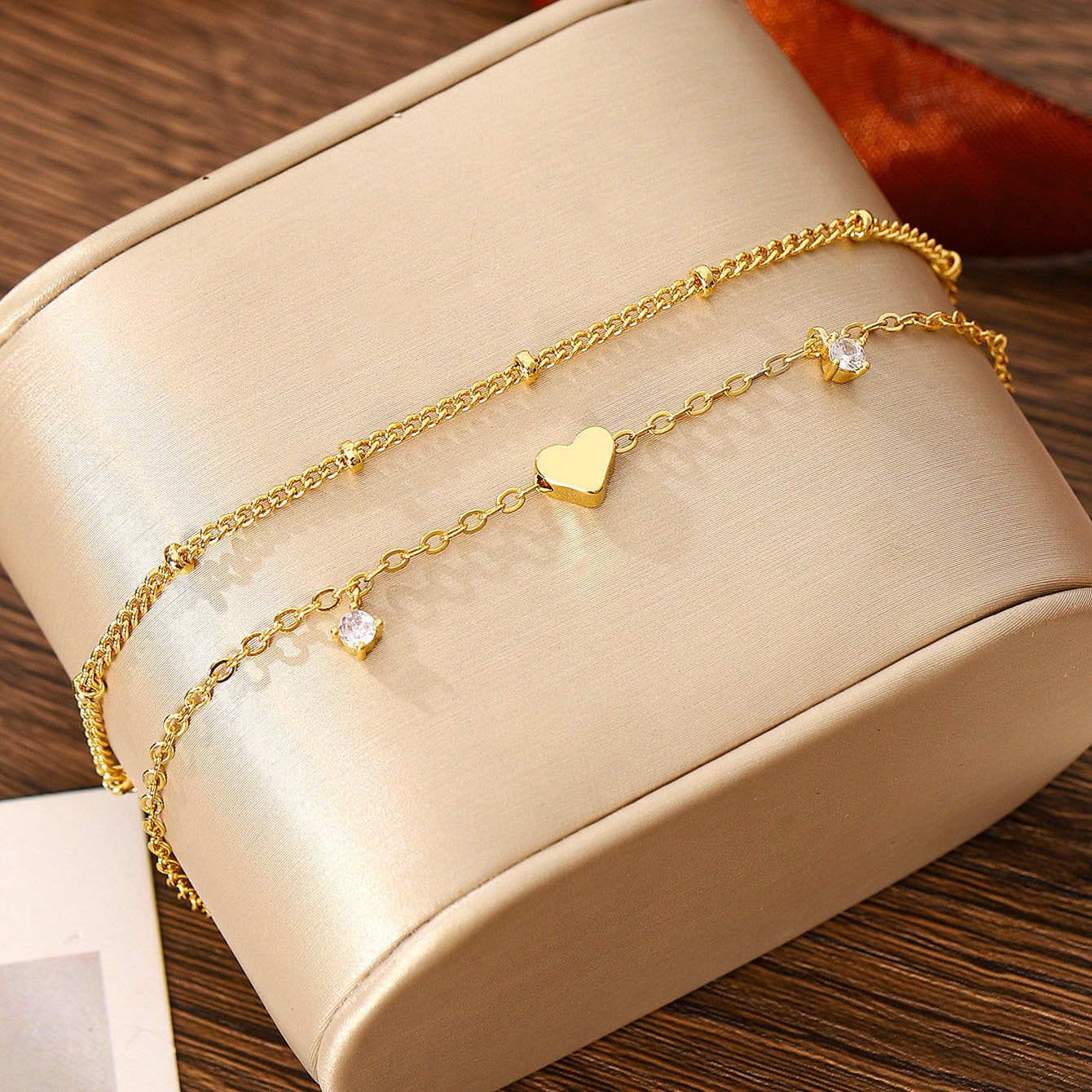 Wholesale 6Pcs Boho Minimalist Multi Layer Chain Bracelets For Women Electroplated Zinc Alloy Fashion Jewelry Accessory Great For Gift