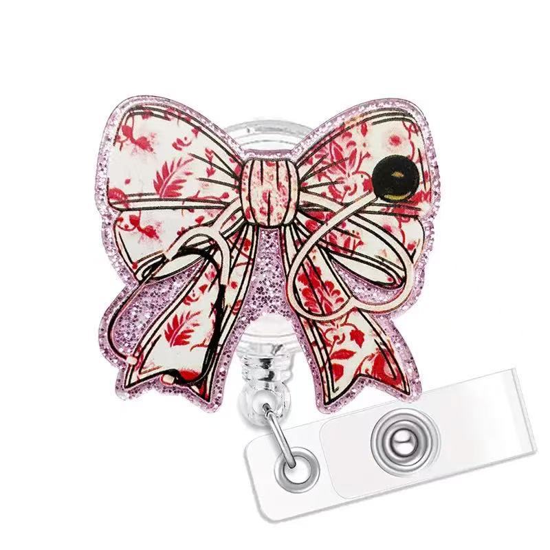 Bobine di badge con clip per carta d'identità acrilica all'ingrosso