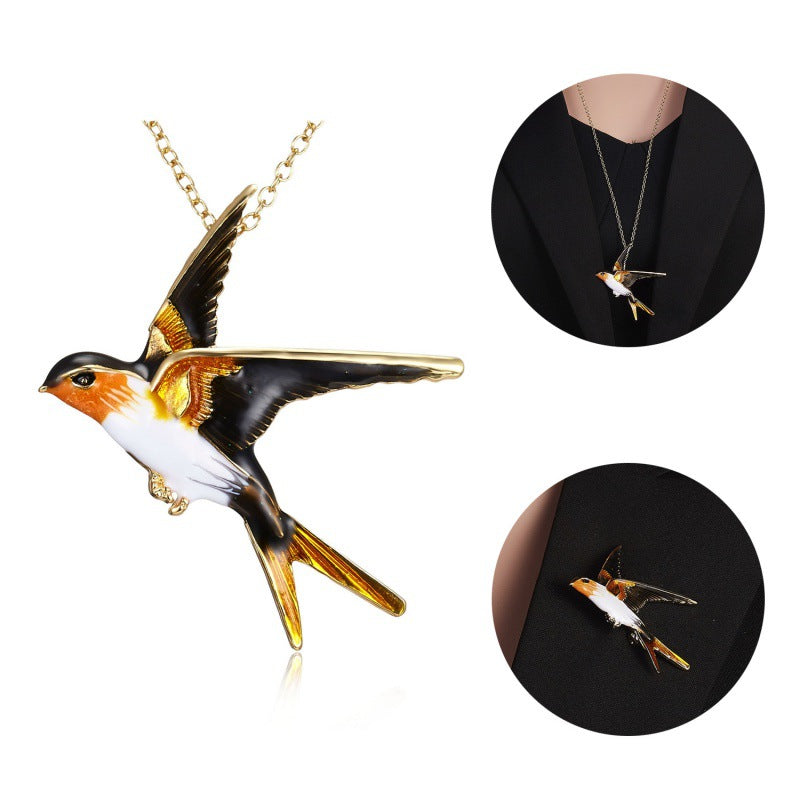 Wholesale Animal Necklace Sweater Chain Dual Purpose Accessories Long Necklace ACC-NE-Bayue002