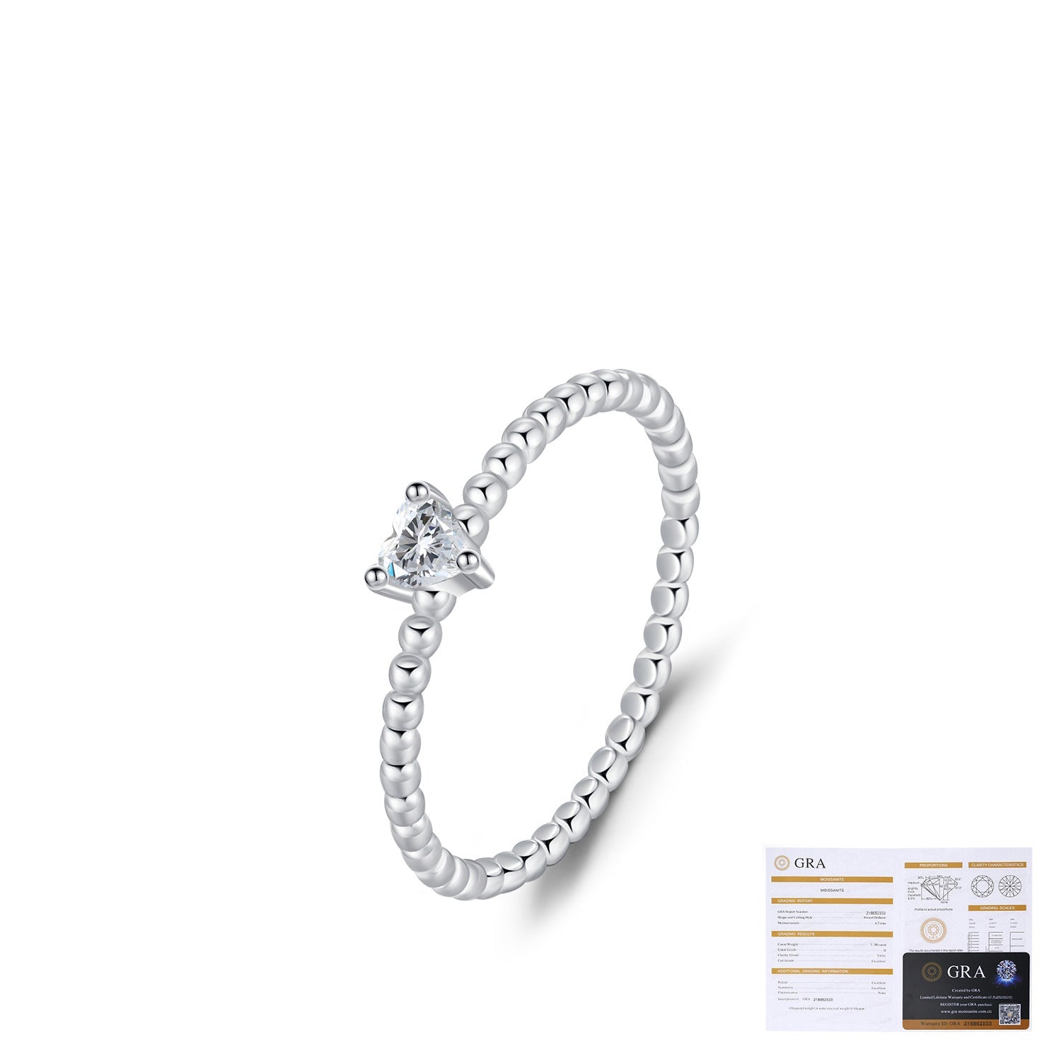 Wholesale diamond s925 silver peas light beads love flash diamond ring