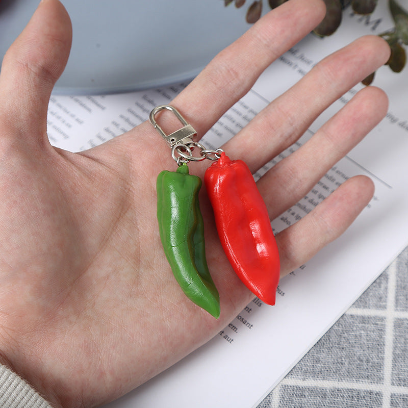 Wholesale  Red and Green Pepper Keychain