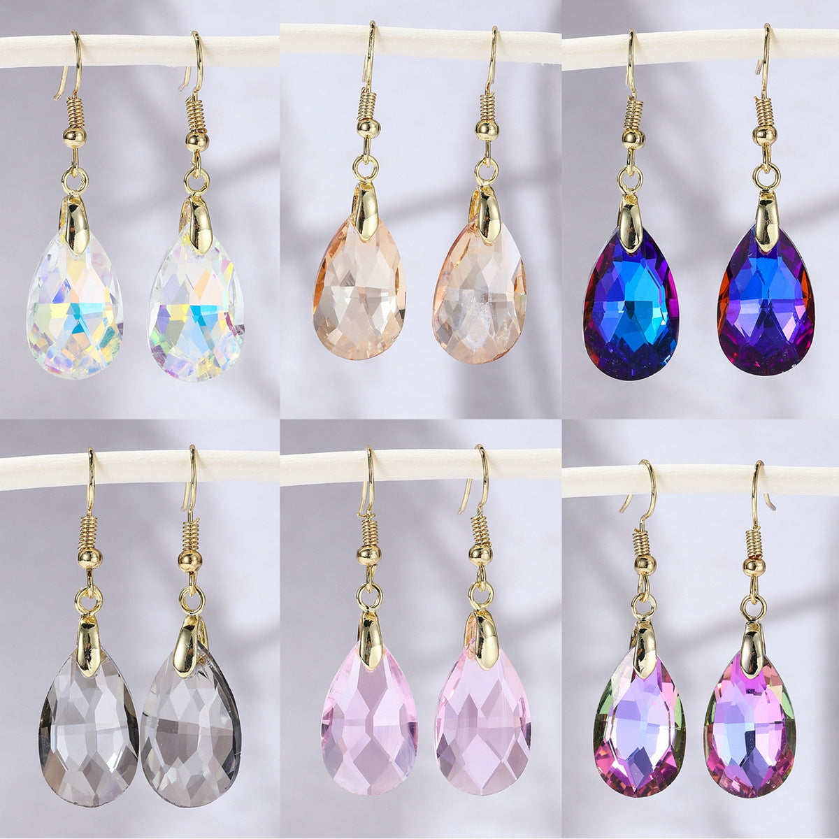 Wholesale  Mother's Day Long Crystal Earrings