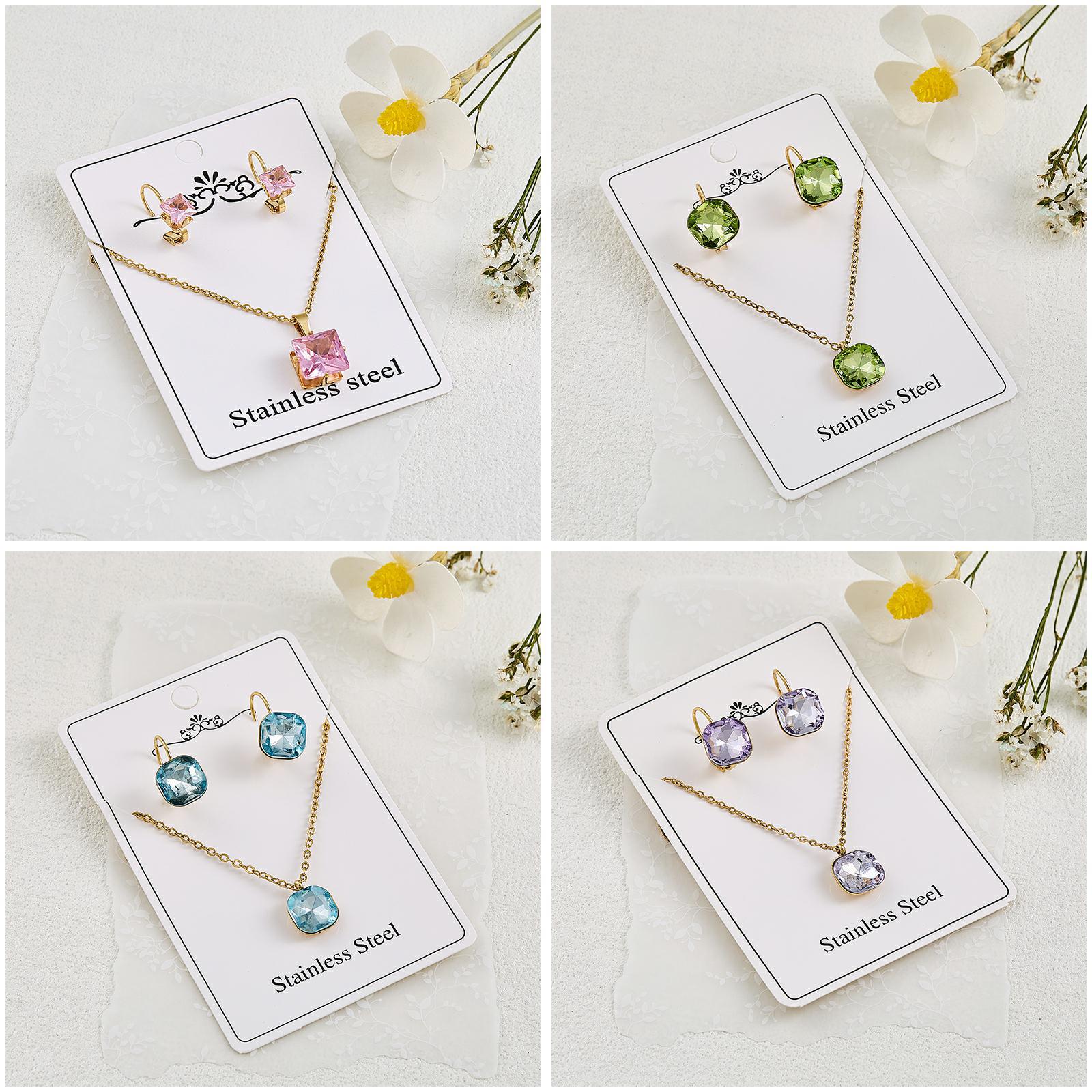 Wholesale Simple Nature Design Clavicle Chain Pendant Necklace Stainless Steel Electroplated Boutique Resale Gift