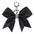 Wholesale bow accessories pendant solid color glitter leather keychain rhinestone sapphire blue