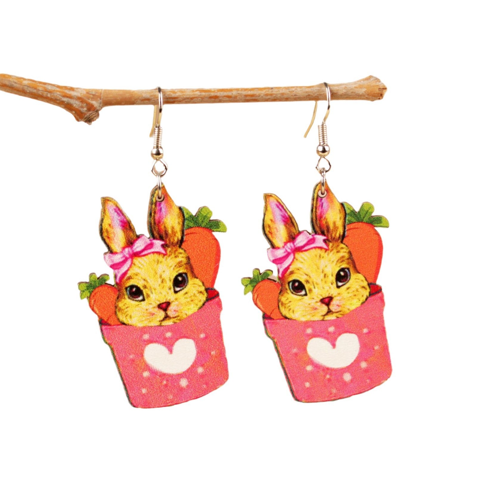 Wholesale Cartoon Cute Easter Colorful Earrings