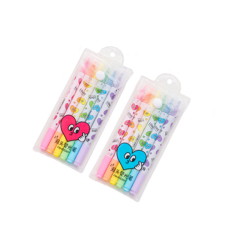 Wholesale Creative Direct Liquid Color Highlighter Pen Set