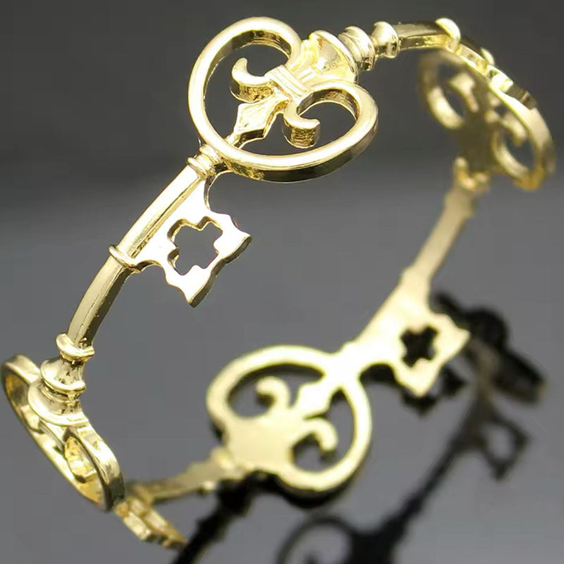 Wholesale Vintage Hollow Key Cross Bridal Bracelet