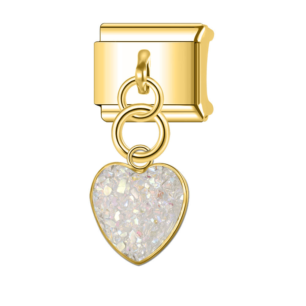 Wholesale Italian Charm Bracelet 9mm DIY Splicing Cute Creative Stainless Steel Composable Bracelet