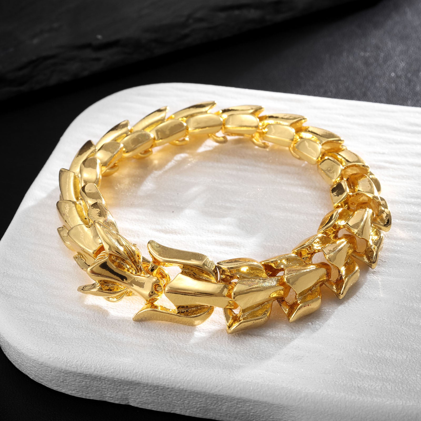 Wholesale Retro Dragon Head Bracelet Men's Hip Hop Bracelet Punk Bracelet ACC-BT-LR006