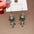 Wholesale  Light Luxury High-end Green Crystal Long Tassel Earrings