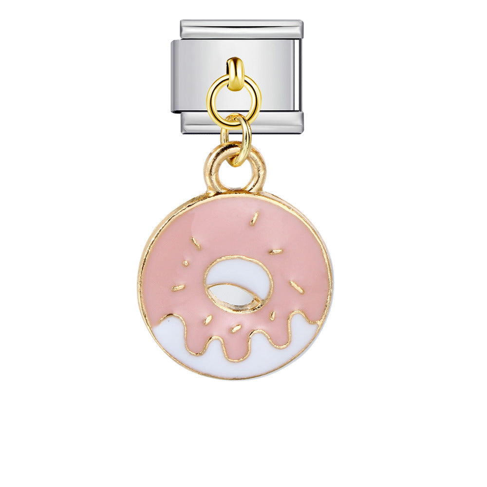 Wholesale Italian Charm Bracelet 9mm DIY Food series   Creative Stainless Steel Composable Bracelet