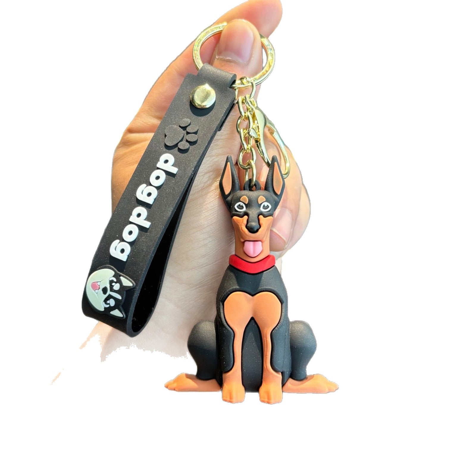 Wholesale Cartoon Husky Dog Keychain - Soft PVC 3D Bag Charm and Car Key Accessory