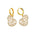Wholesale  fashion luxury simple temperament retro hollow bead gourd earrings