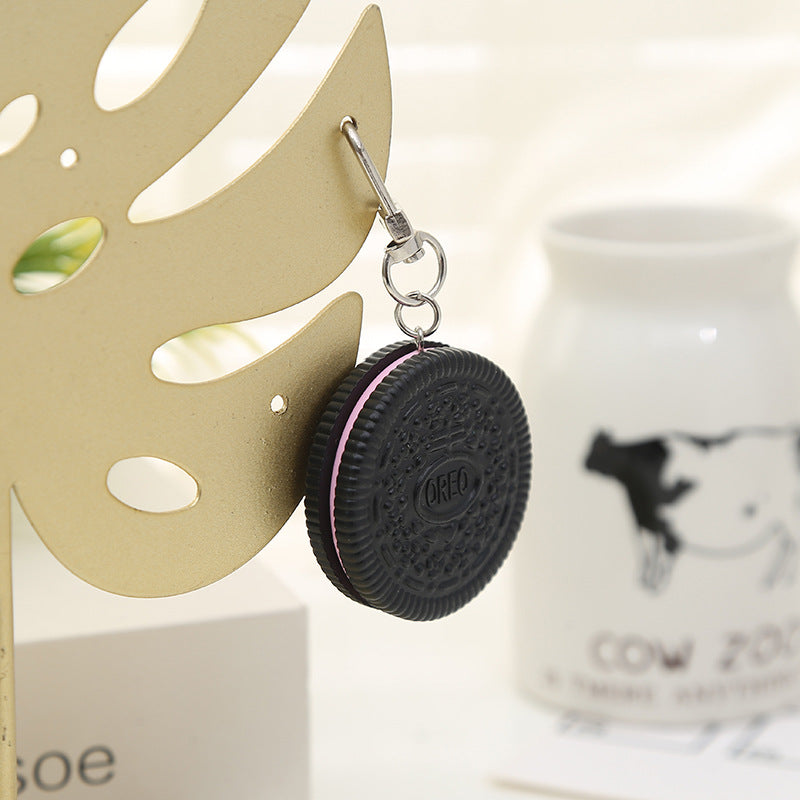 Wholesale Biscuit Keychain Fun Sandwich Biscuit PVC Keychains
