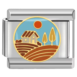 Wholesale 9mm Italian Charm Starter Bracelets DIY square Single Section Creative Stainless Steel Composable Bracelet