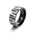 Wholesale  Men's  Electroplated Black Combination Stainless Steel Ring