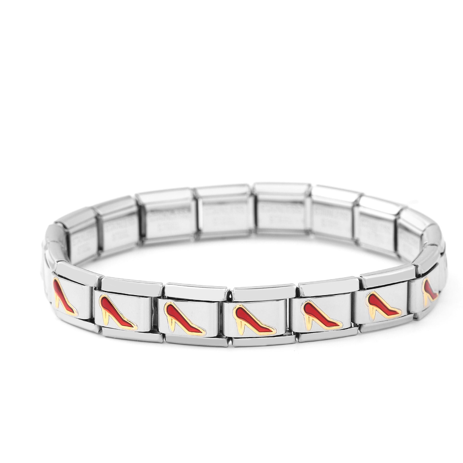 Wholesale 5pcs Italian Charm Bracelet 9mm DIY Spliced Removable Stainless Steel Cute Animal Composable Bracelet ACC-BT-XY035