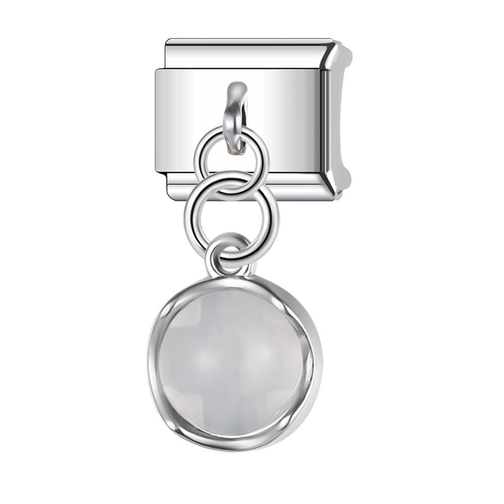 Wholesale  Italian Charm Bracelet 9mm DIY  Pendant Creative Stainless Steel Composable Bracelet