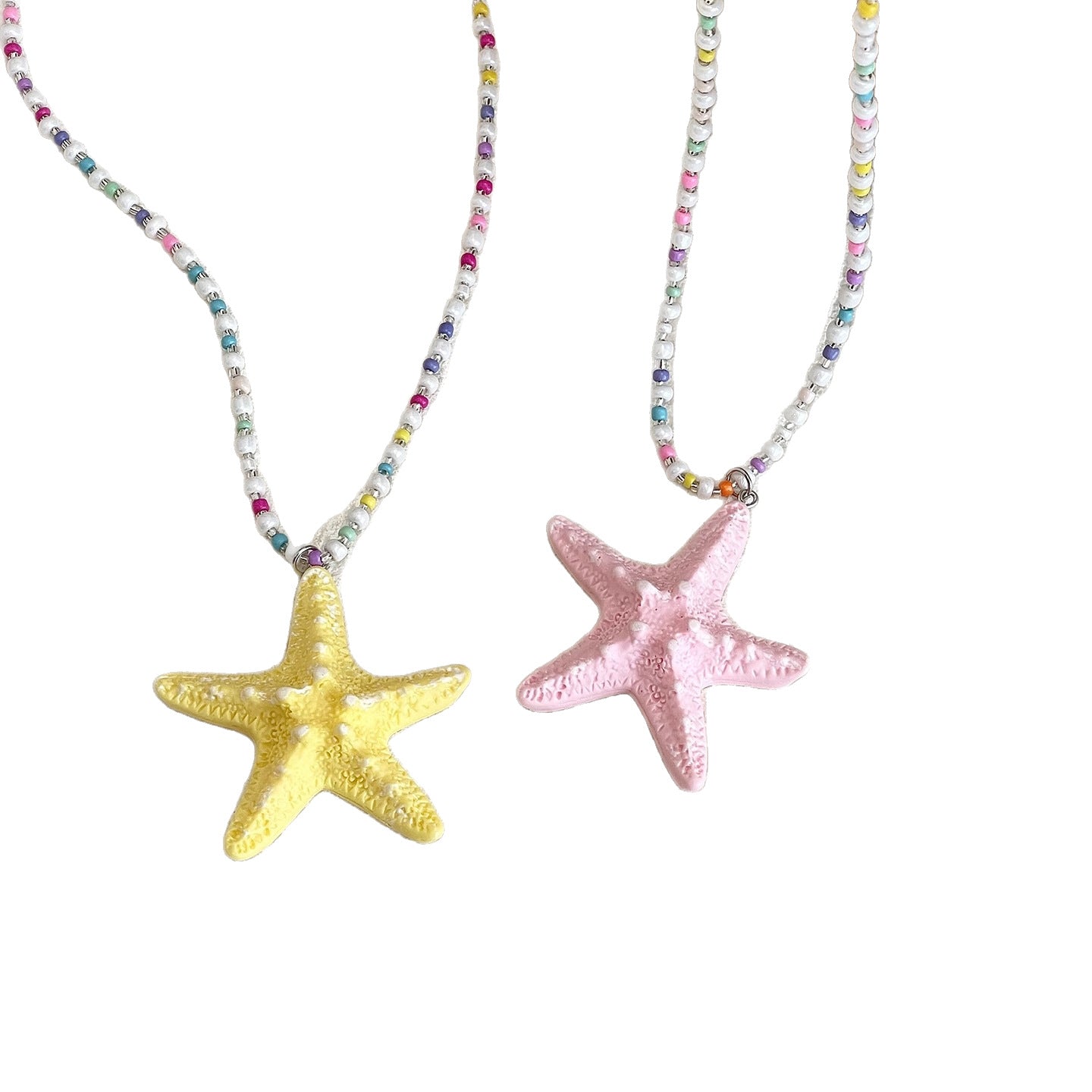 Wholesale Summer Island Style Starfish Beaded Choker Necklace