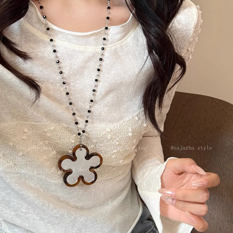 Wholesale Korean Style Heart Polka Dot Pendant Necklace Gift Jewelry Accessory