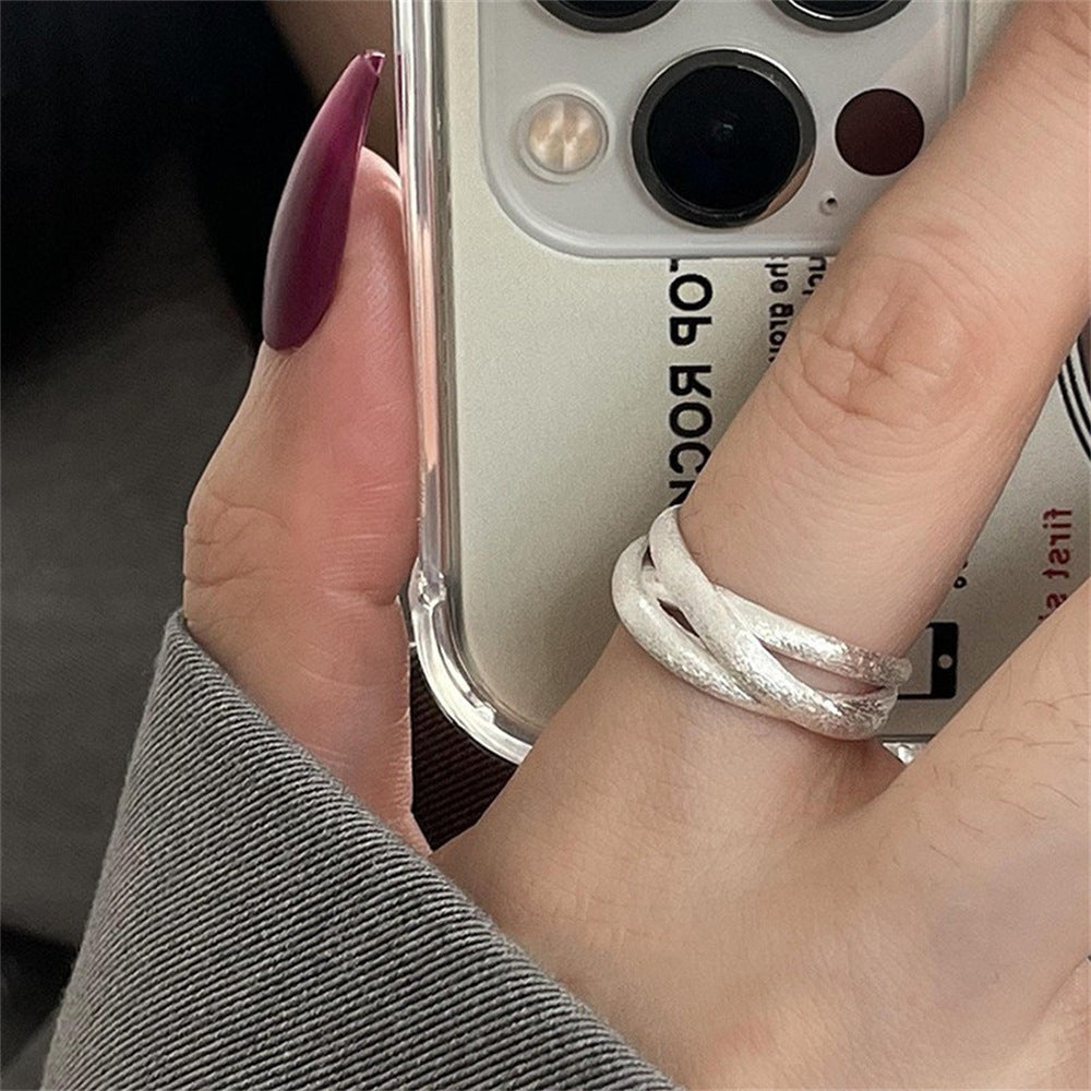 Wholesale Plain Irregular 925 Sterling Silver Ring ACC-RS-Yues009