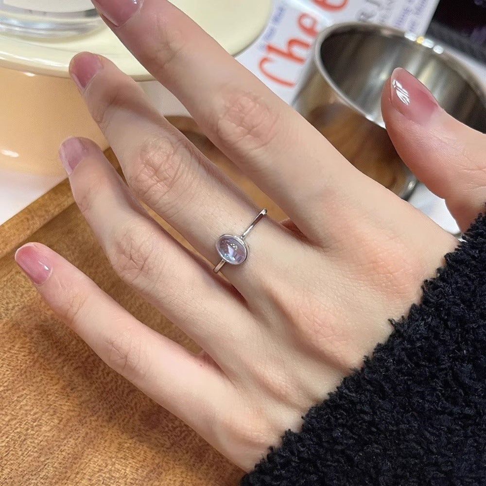 Wholesale Love Zircon Ring Sparkling Diamond Open Index Finger Ring Hearts Rings ACC-RS-Yues002