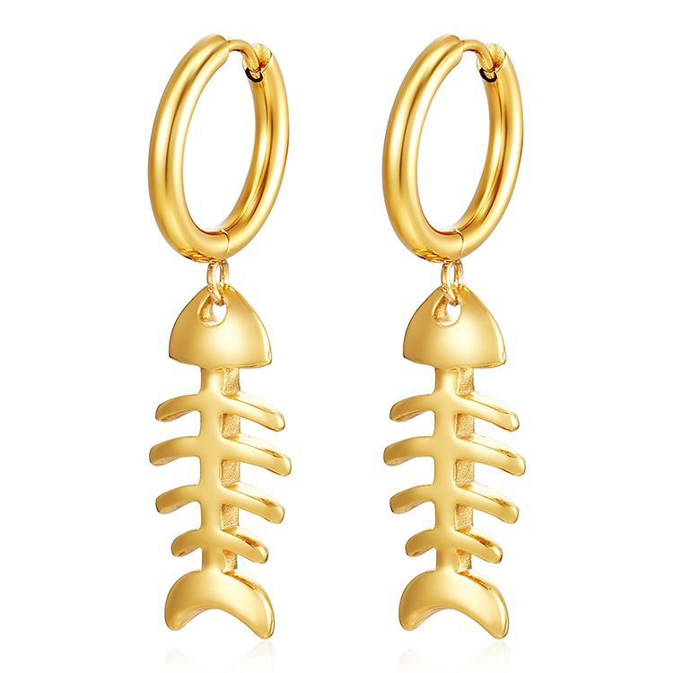 Wholesale 18K Gold Plated Stainless Steel Earrings ACC-ES-MuShan015