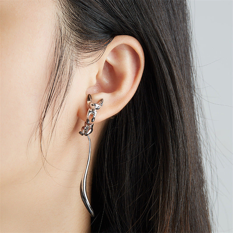 Wholesale  creative funny cat earrings  Fox earrings