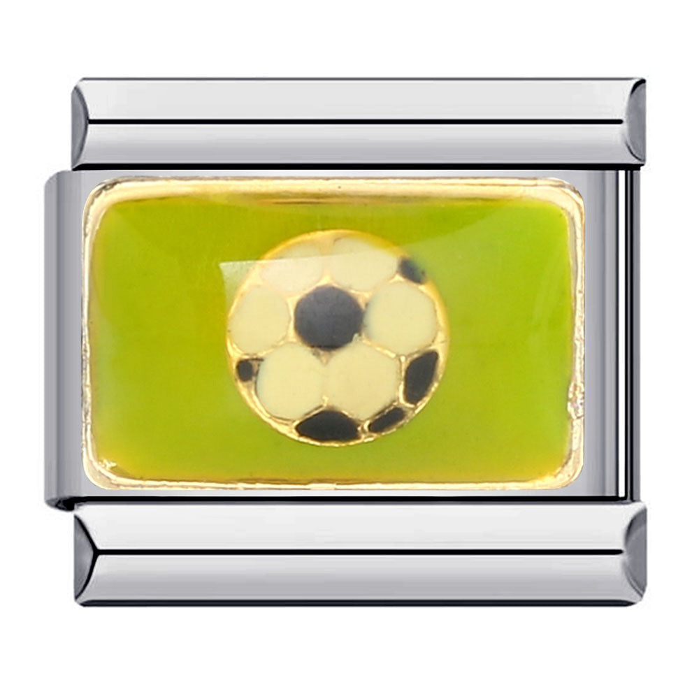 Wholesale Italian Charm Bracelet 9mm DIY Splicing Removable Sports Series Stainless Steel Composable Bracelet