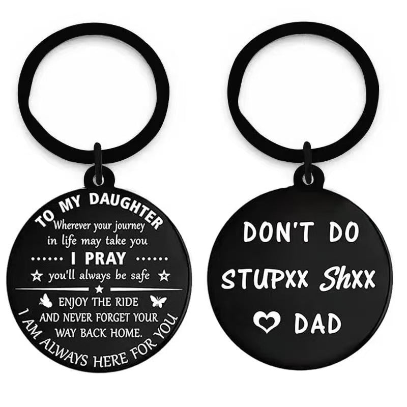 Wholesale Titanium Steel  Engraving Keychain