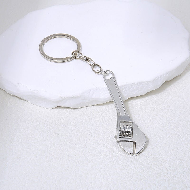 Wholesale Movable mini wrench tool metal zinc alloy keychain