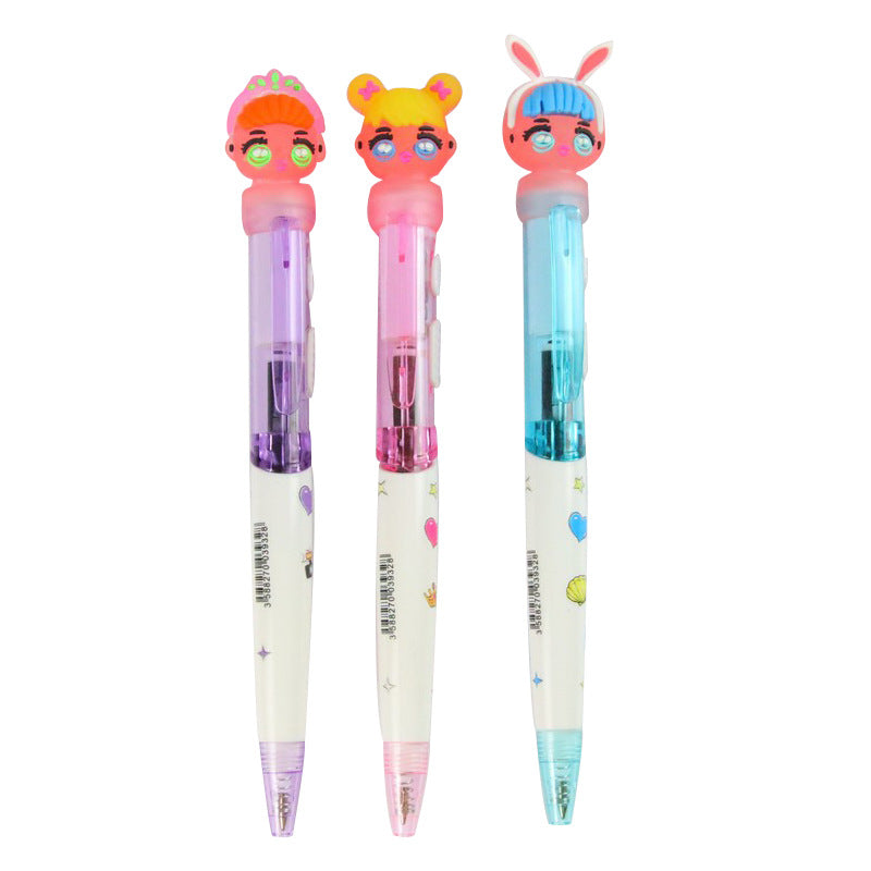 Wholesale  cute cartoon student stationery blue oily signature pen