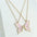 Wholesale Alloy Colorful Butterfly Necklace