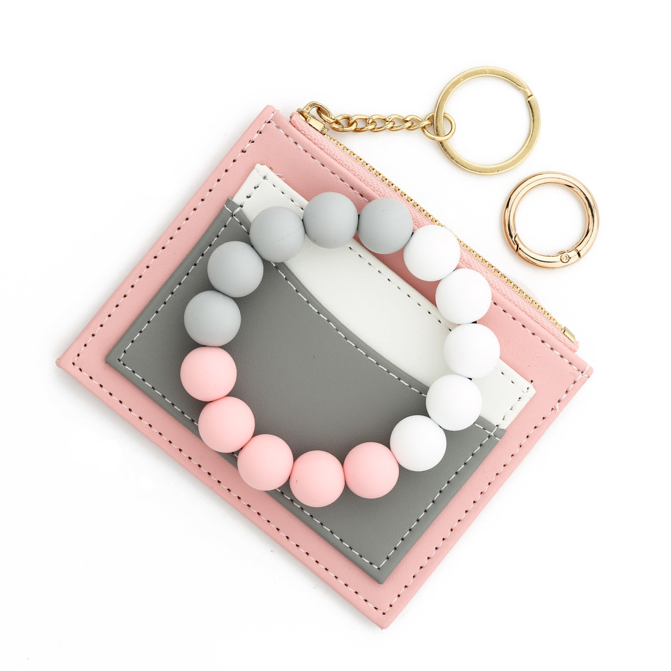 Wholesale 40PCS Bead BraceletWristlet Keychain