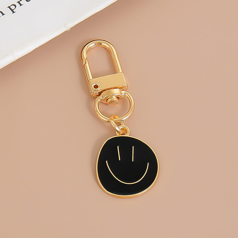 Wholesale Colorful Smiley Face Alloy Keychain - Irregular Expression Bag Charm,  Trendy Accessory
