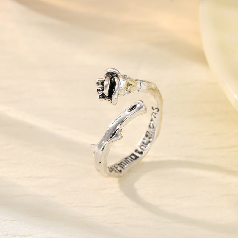 Wholesale  flower open finger ring