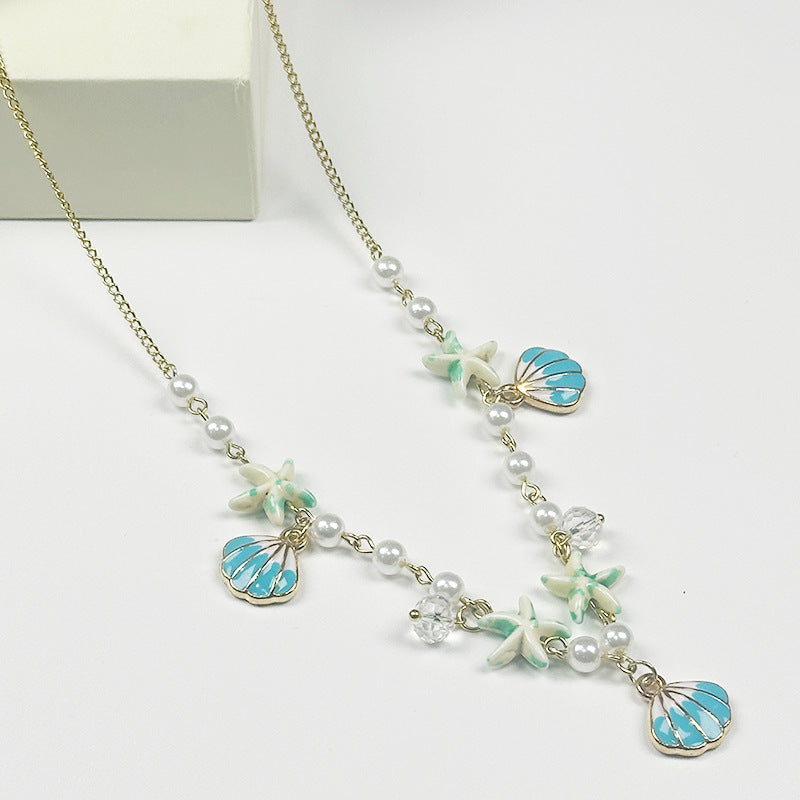 Wholesale Candy Colored Shell Bead Necklace