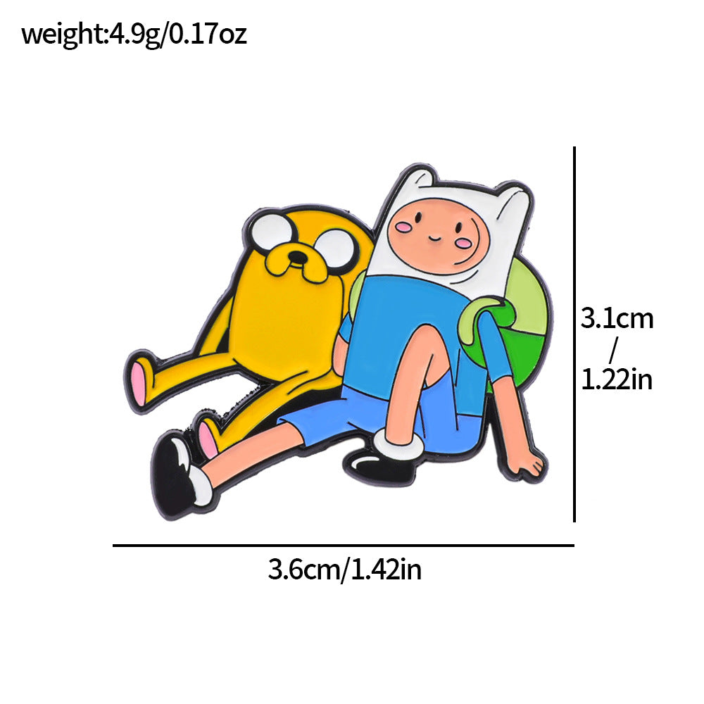 Wholesale Cute cartoon metal brooch