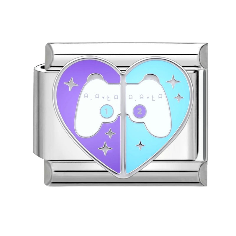 Wholesale Italian Charm Bracelet 9mm DIY Splicing Cute Creative Stainless Steel Composable Bracelet