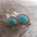 Wholesale retro turquoise earrings ear buckle bohemian style oval earrings