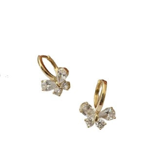 Wholesale  Crystal Bow Earrings