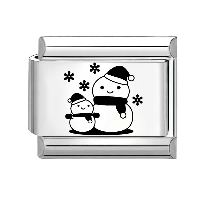 Wholesale 9mm Italian Charm Starter Bracelets DIY Christmas Stainless Steel Composable Bracelet