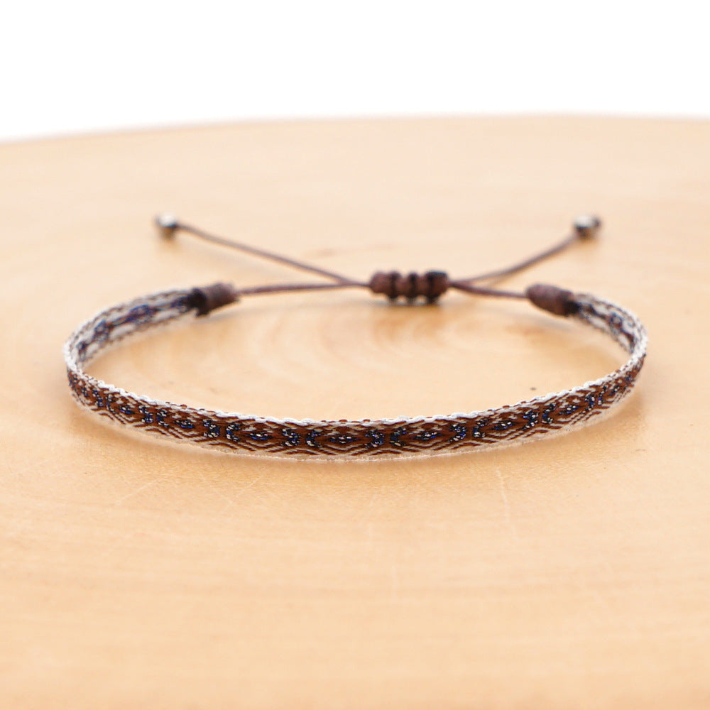 Wholesale Ethnic Style Webbing Lucky Stacking Bracelets Miyuki ACC-BT-Qiqi020