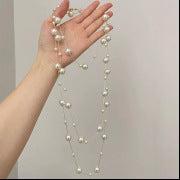 Wholesale Silver Pearl Necklace Elegant French Style Women S Fashion Jewelry Accessory Gift