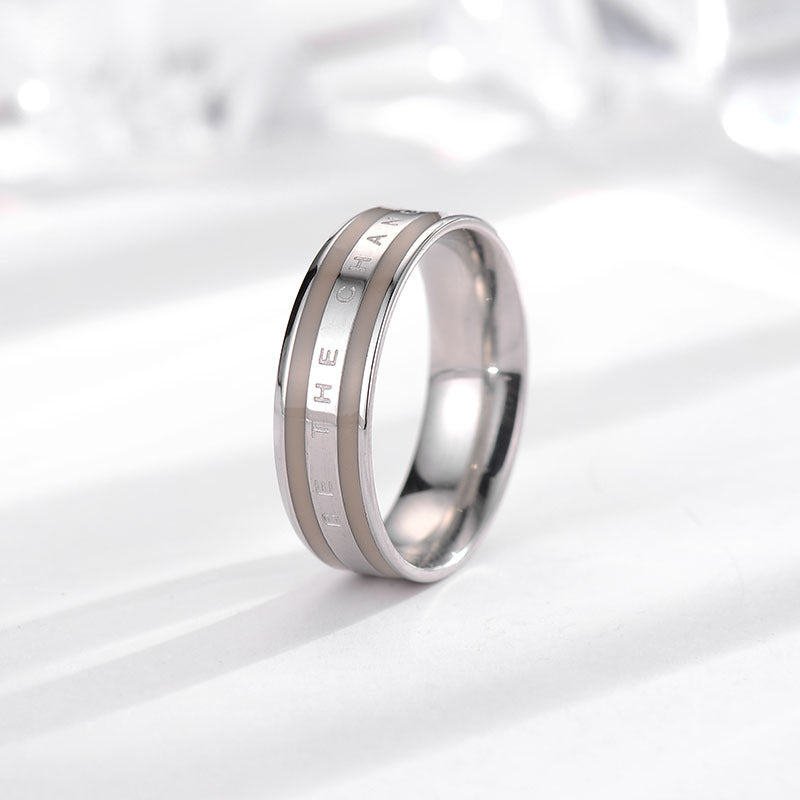 Wholesale Titanium Steel Rings with Diamond Rings ACC-RS-KDC003