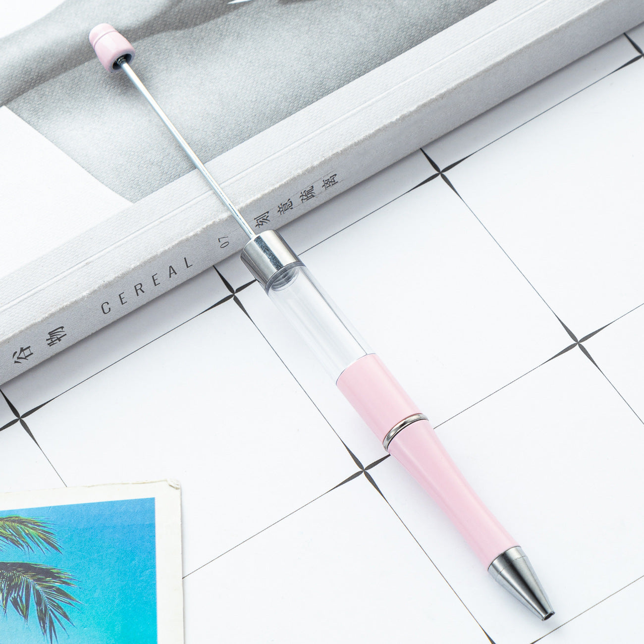 Wholesale Beadable Pens Plastic Empty Tube Bead Pen DIY Pen DIY Beadable ACC-PN-HuaH047